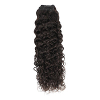 Weft Curly Hair Extensions 21" #1b Natural Black