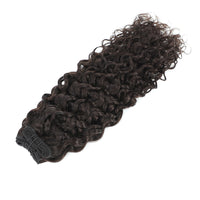 Weft Curly Hair Extensions 21" #1b Natural Black