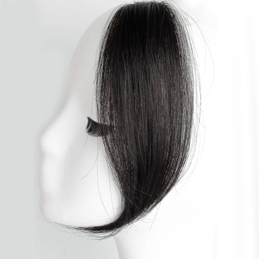 Clip In Volumiser Bangs Layers - Invisible Seamless Topper 1 Pc 12" #4/27 Chestnut Sandy Blonde Mix