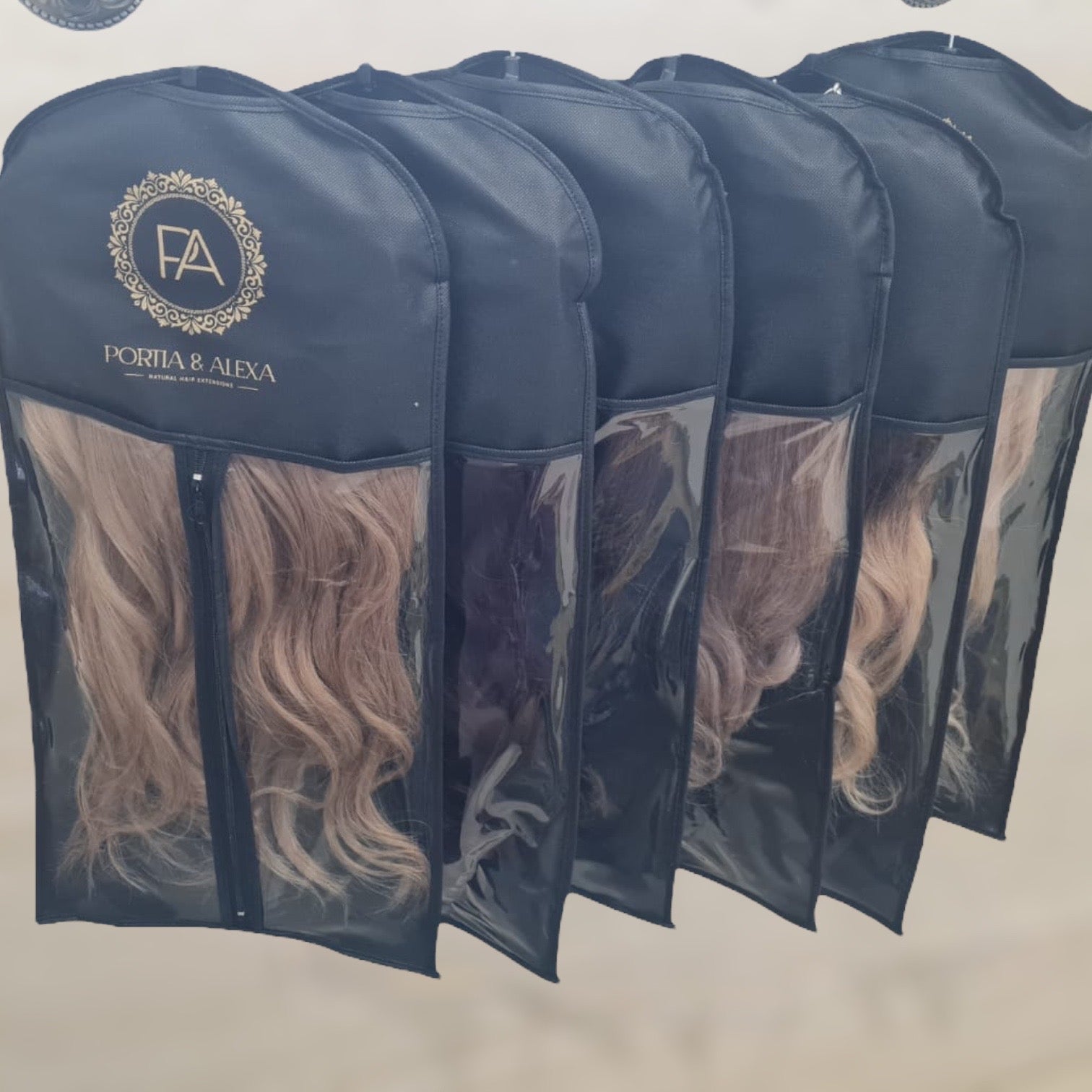 Hair Extensions Storage Bag with Hanger
