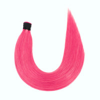 Remy Human Hair Extensions I Tip #Pink