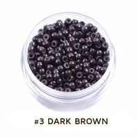 Nano Beads 3mm Silicone Lined for Hair Extensions 1000 Pcs