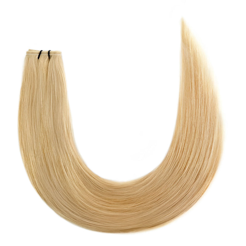 Flat Weft Hair Extensions - #24 Medium Sandy Blonde 22"