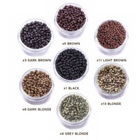 Nano Beads 3mm Silicone Lined for Hair Extensions 200 Pcs