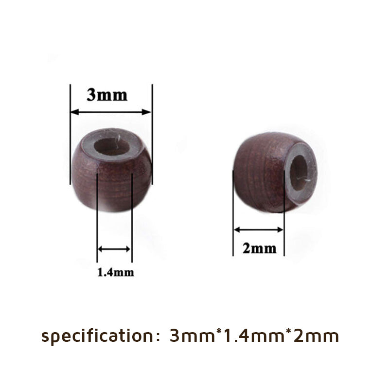 Nano Beads 3mm Silicone Lined for Hair Extensions 200 Pcs