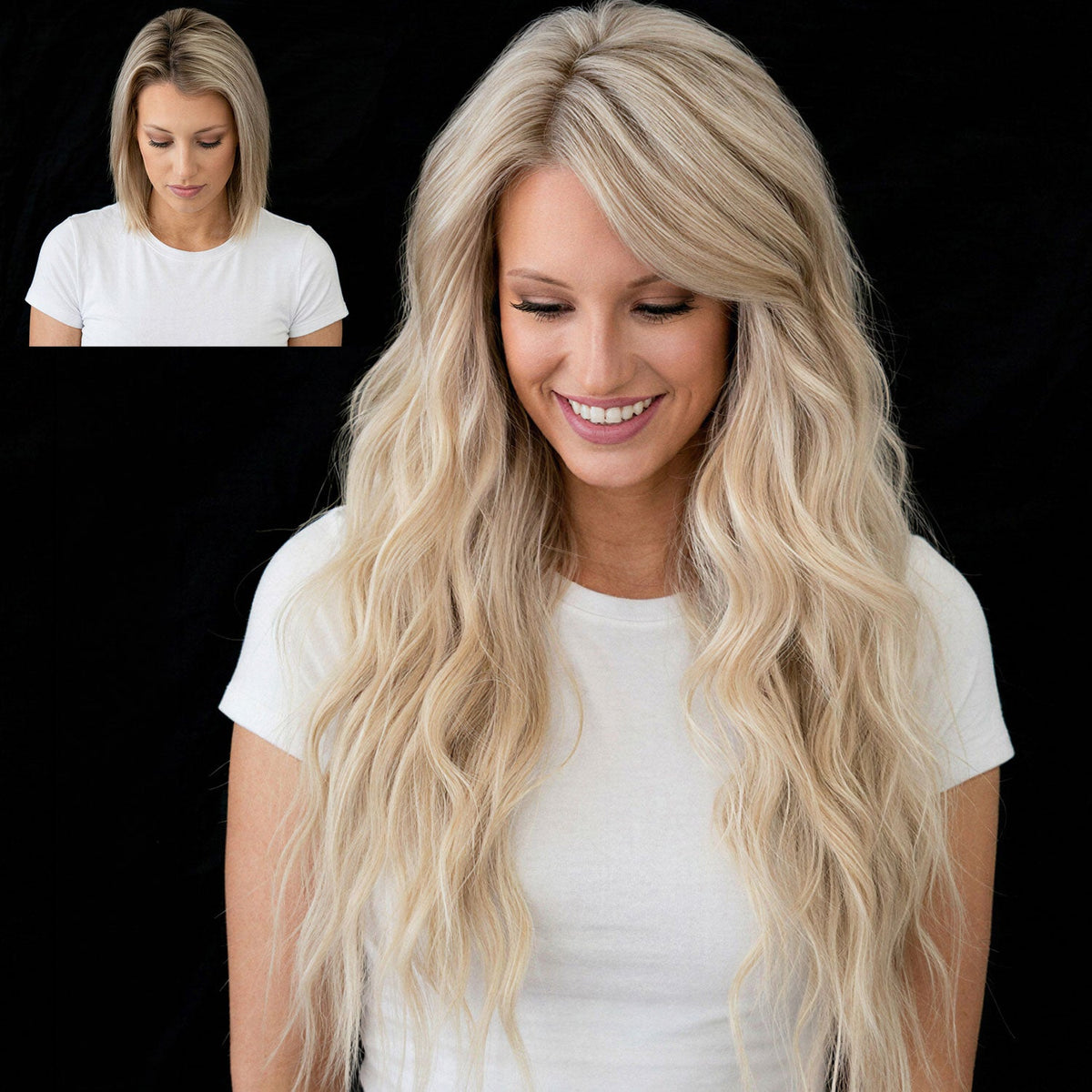 Short Hair with Hair Extensions