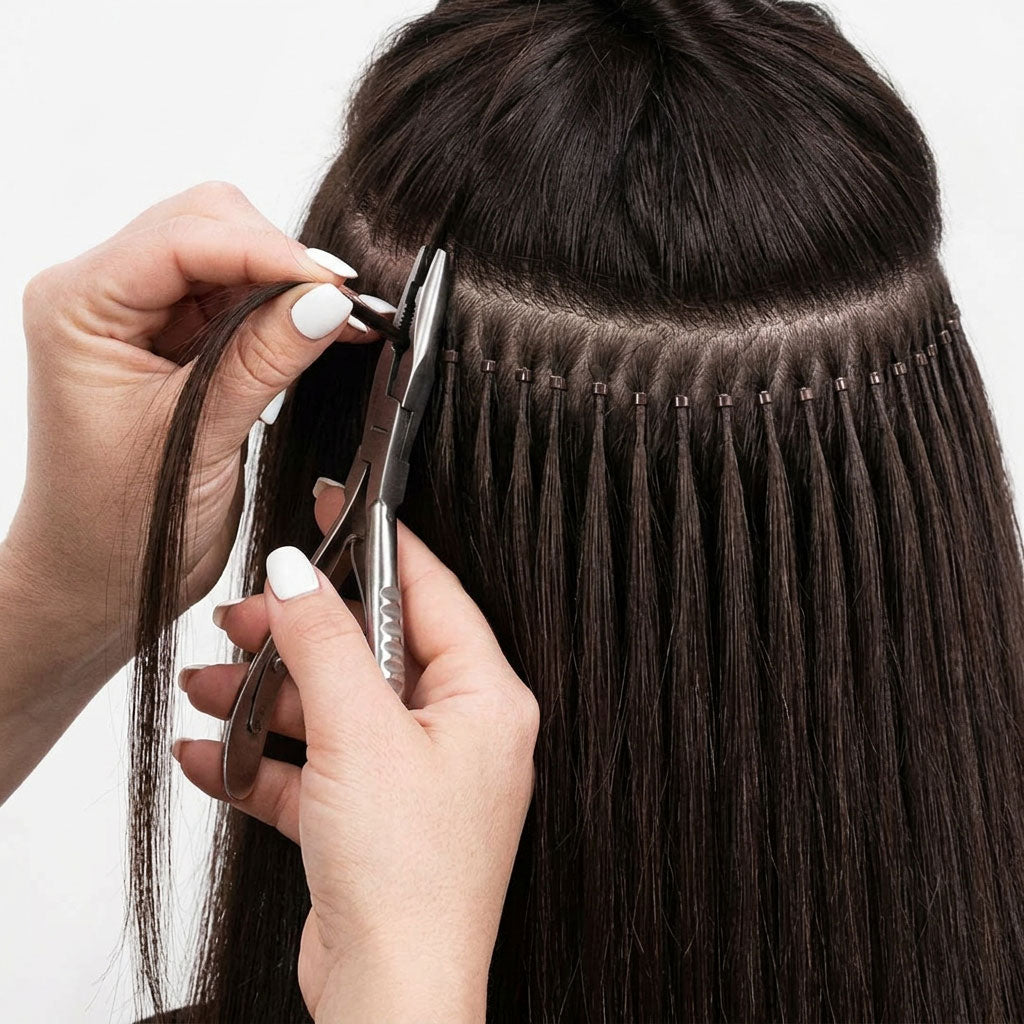 Installing Nano Bead Hair Extensions