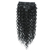 Curly Clip In Hair Extensions 3b #1 Jet Black 3b Curl