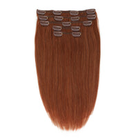 Clip In Hair Extensions #30 Medium Copper 13"