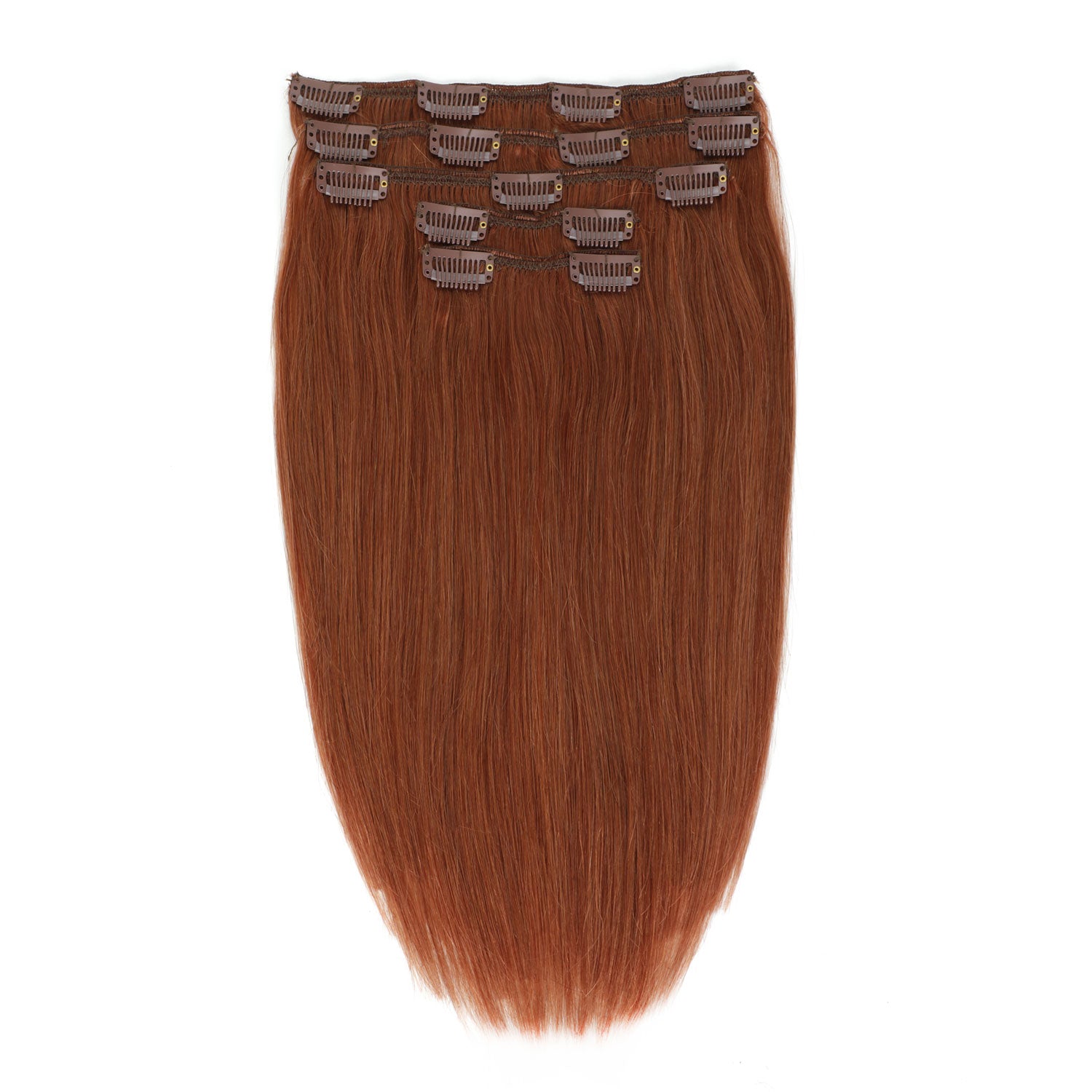 Clip In Hair Extensions #30 Medium Copper 13"