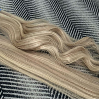 Weft Hair Extensions #18a/1001 Ash Blonde Mix 25" SALE 70 Grams