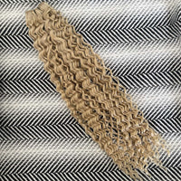 Weft Curly Hair Extensions 3C #18a Ash Blonde SALE