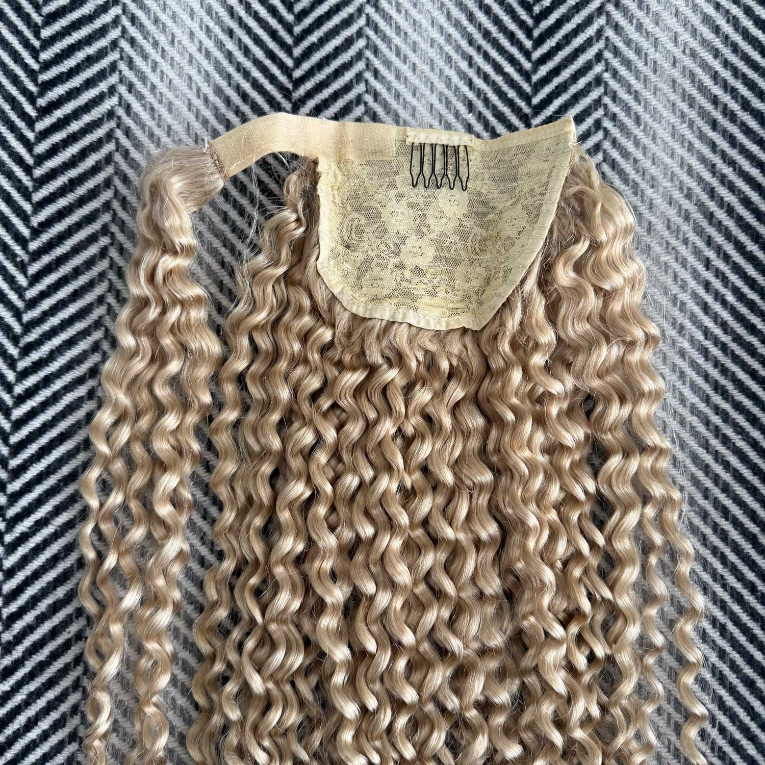 Curly Ponytail Hair Extensions #18a Ash Blonde SALE