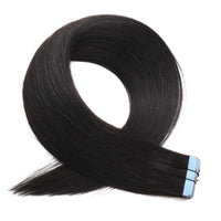 Tape In Hair Extensions #1c Midnight Brown 17"