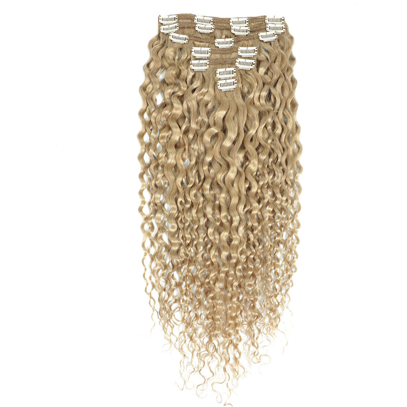 Curly Clip In Hair Extensions 3b #27 Bronzed Blonde