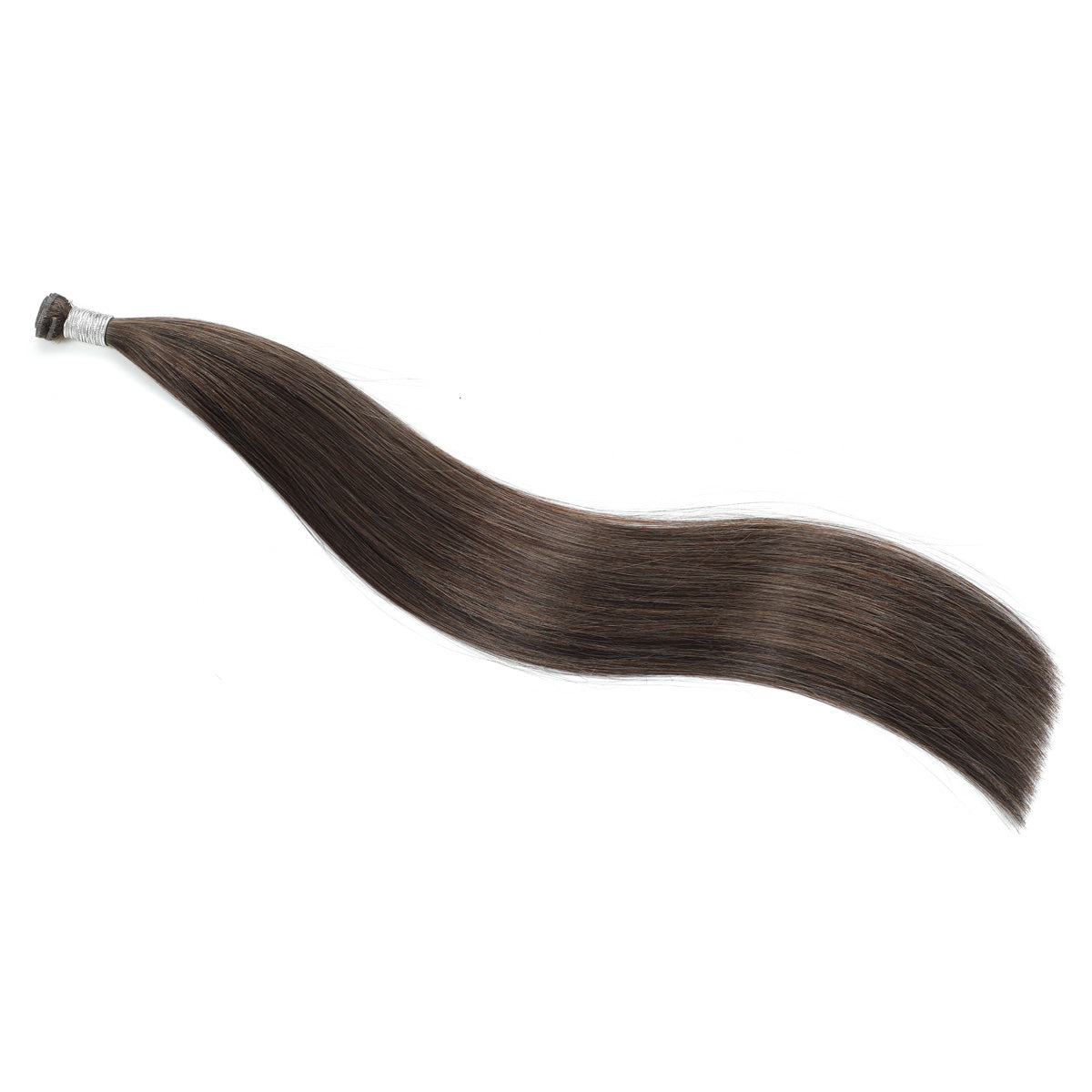 Genius Weft Hair Extensions #2c/8a Chocolate & Ash Brown Mix Highlights