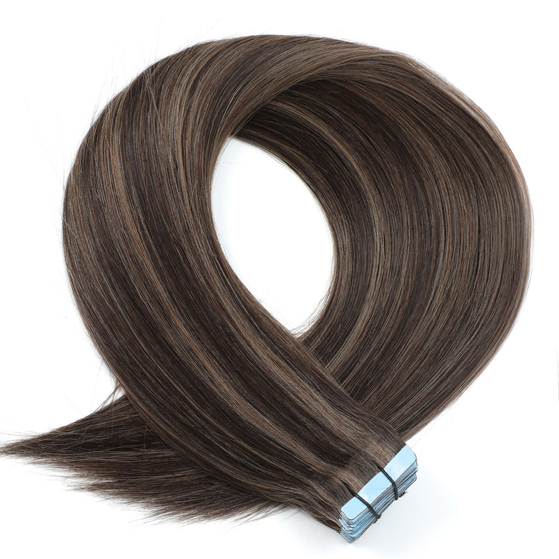Tape In Hair Extensions Human Hair 100% remy