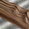 Weft Hair Extensions 25" #4/27 Chestnut Brown Bronzed Blonde SALE 70 Grams