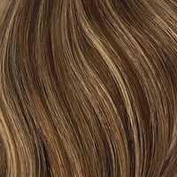 Tape Hair Extensions 23" #4/27 Chestnut Brown Bronzed Blonde Mix