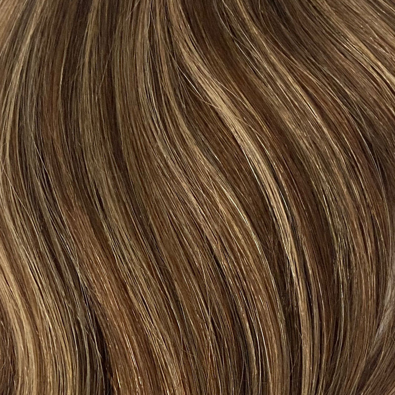 Weft Hair Extensions #4/27 Chestnut & Bronzed Blonde Mix