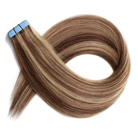 Sample Hair Extensions Colour Match #4/27 Chestnut Brown and Bronzed Blonde