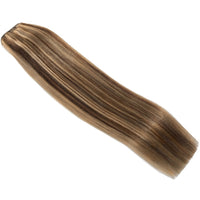 Weft Hair Extensions 25" #4/27 Chestnut Brown Bronzed Blonde SALE 70 Grams