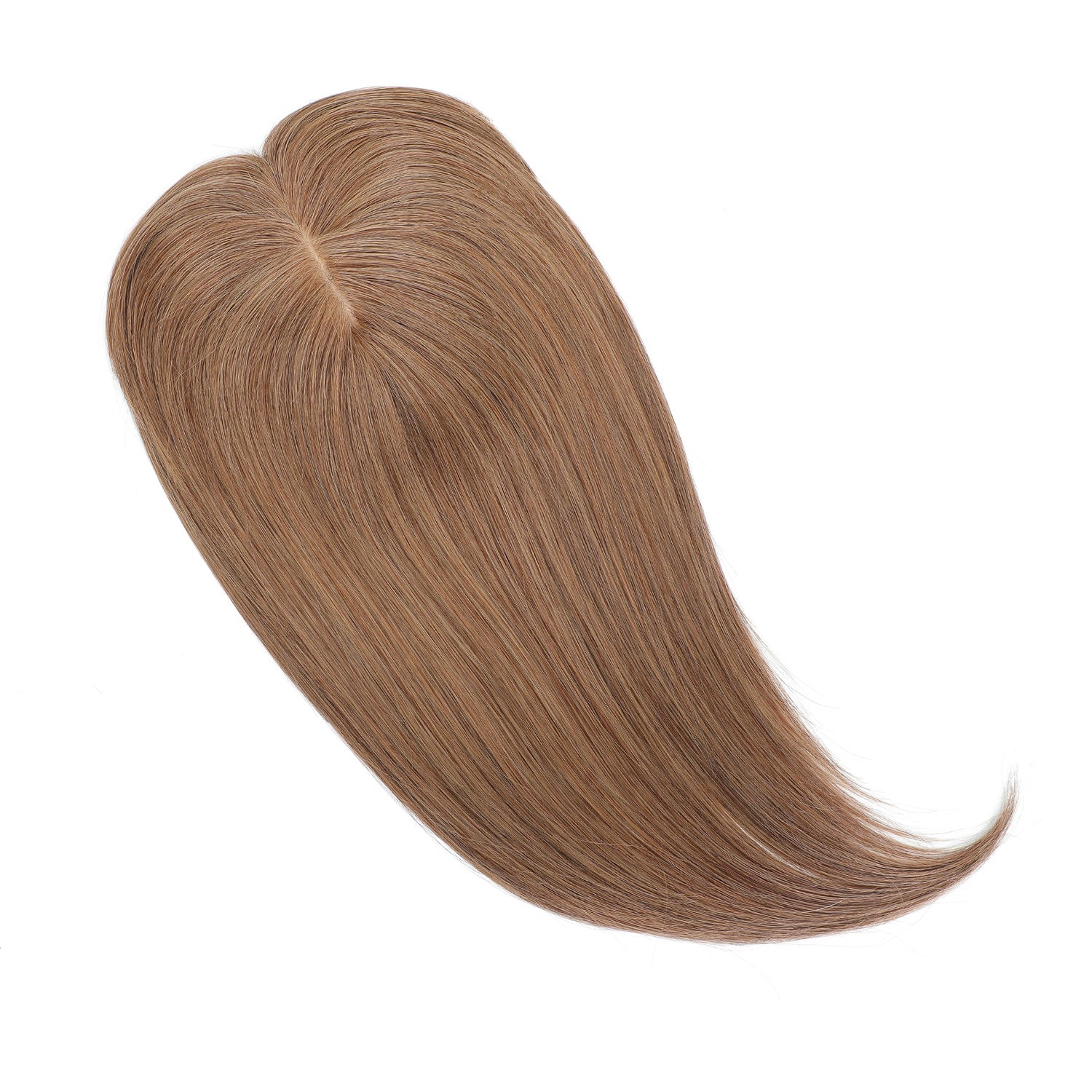 Human Hair Topper with Bangs #12 Dirty Blonde