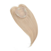 Human Hair Topper with Bangs #51 Champagne Blonde