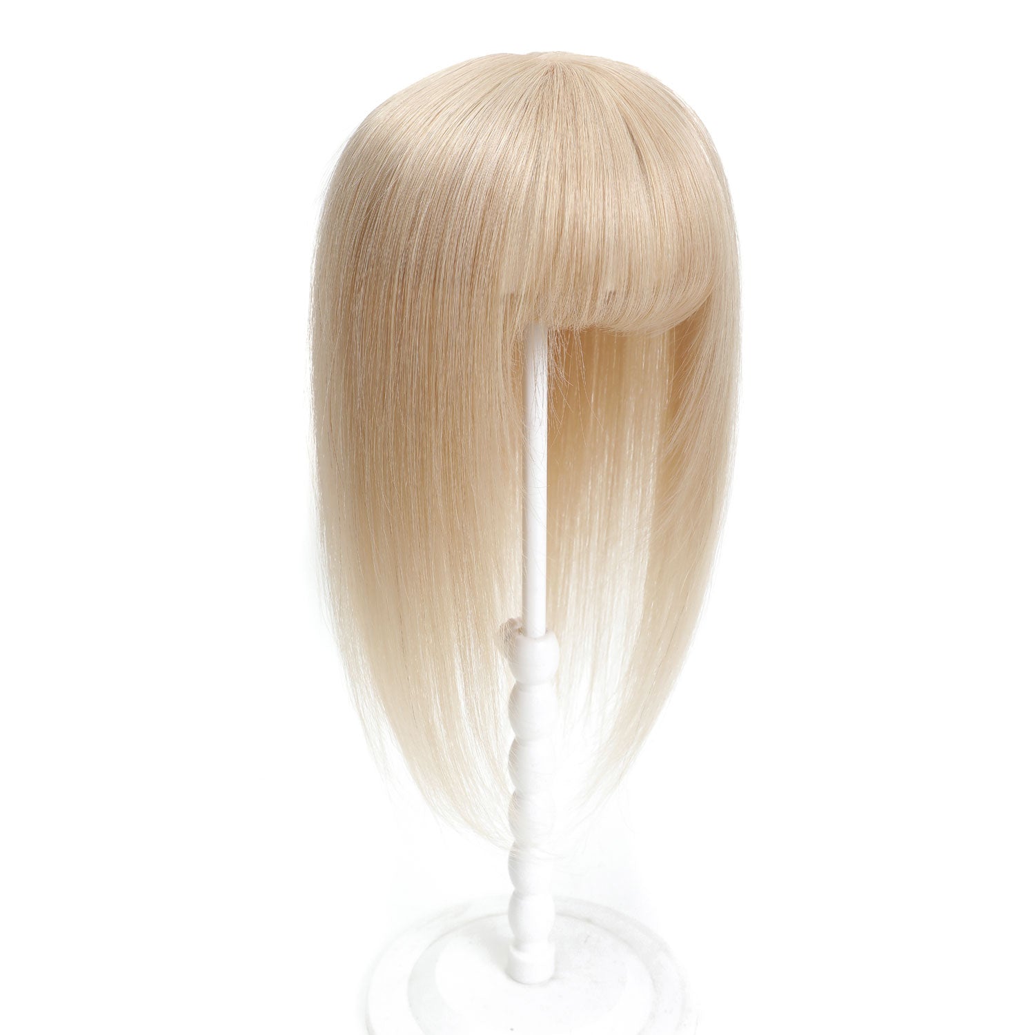 Human Hair Topper with Bangs #51 Champagne Blonde