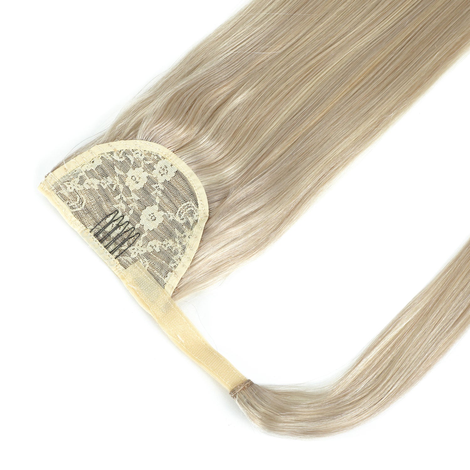 Ponytail Hair Extensions #18b/1001 Dark Ash Blonde and Pearl Blonde Mix