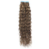 Curly Tape Human Hair Extensions 3B  #2/16 Dark Brown & Natural Blonde Highlights