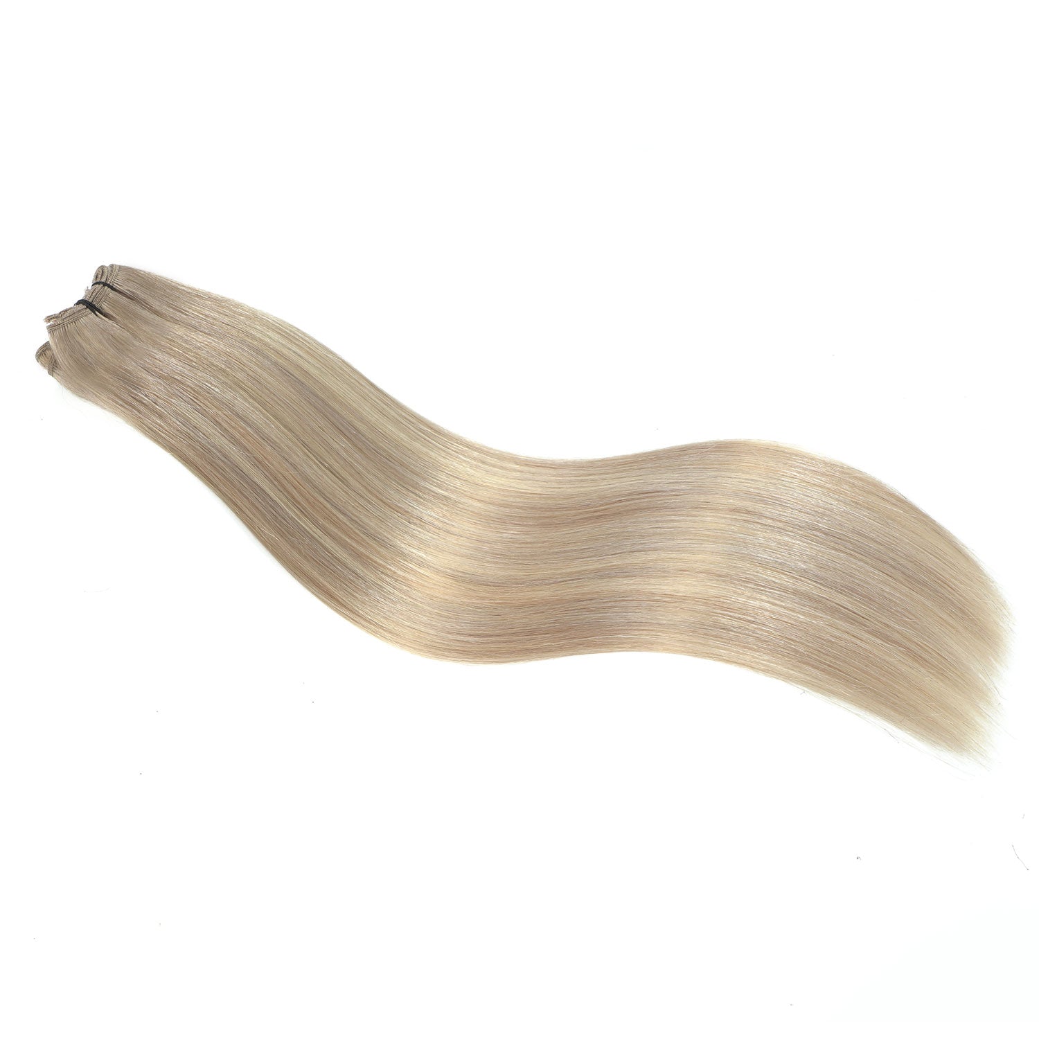 Weft Hair Extensions 25" #17/17/1001 Dark Ash Blonde and Pearl Blonde Mix