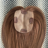 Human Hair Topper #6 Medium Brown