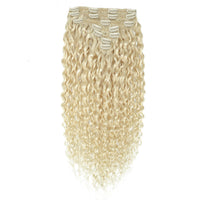 Curly Clip In Hair Extensions 3b #60 Platinum Blonde SALE