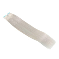 Tape Hair Extensions 23" #60a Silver White Blonde