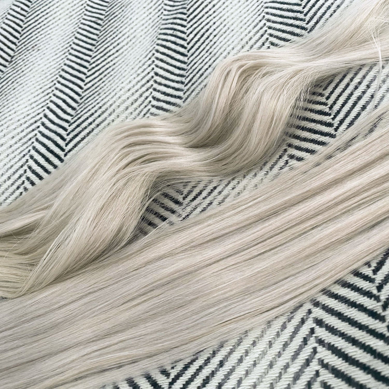 Nano Ring Hair Extensions #60a Silver White Blonde