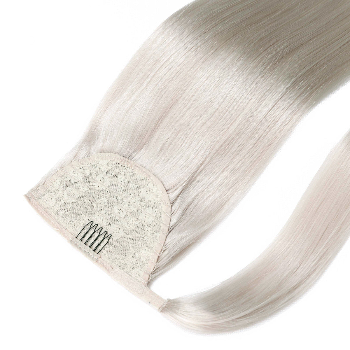 Ponytail Hair Extension #60a Silver White Blonde