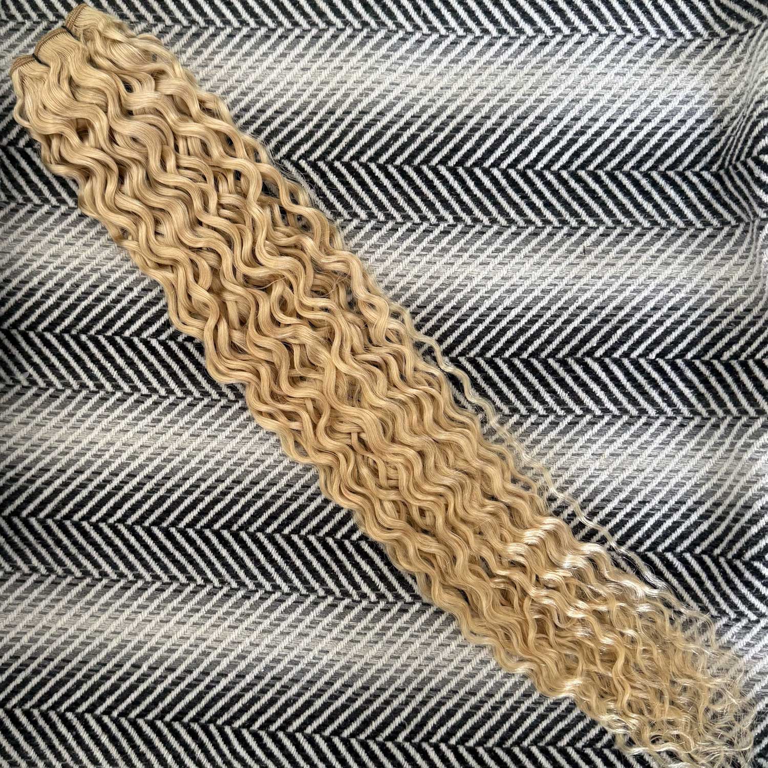 Weft Curly Hair Extensions #60b  SALE 70 Grams 21"