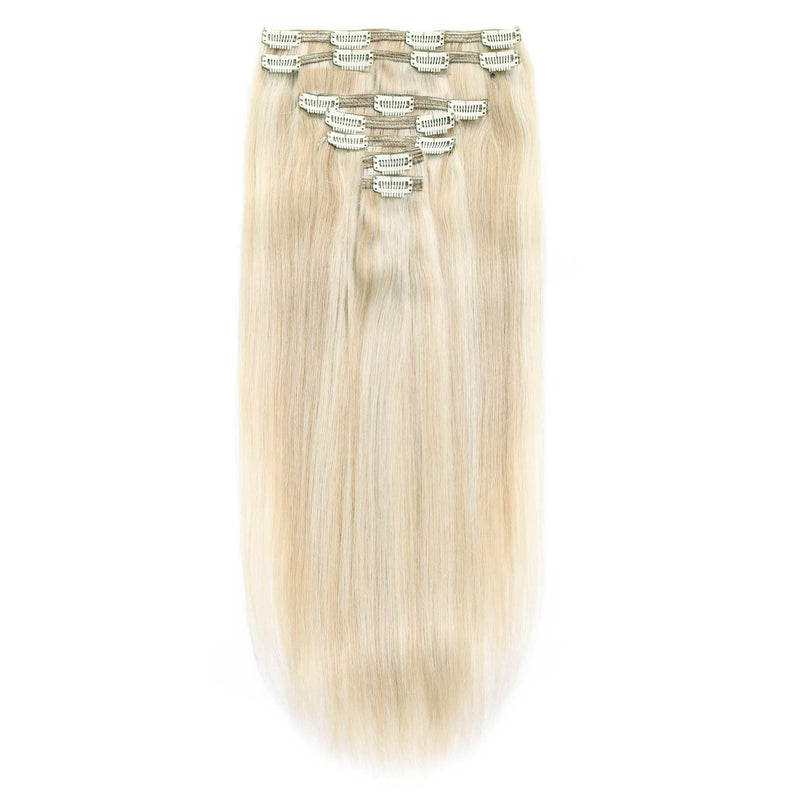 Champagne Blonde Clip In Hair Extensions