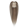Human Hair Topper #8a/8a/1001 Ash Brown Pearl Blonde Balayage