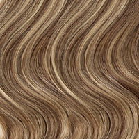 Genius Weft Hair Extensions  #8/22 Cinnamon Brown and Sandy Blonde Highlights