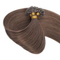 Keratin Bond Hair Extensions 25" #8a Ash Brown SALE 50 Grams