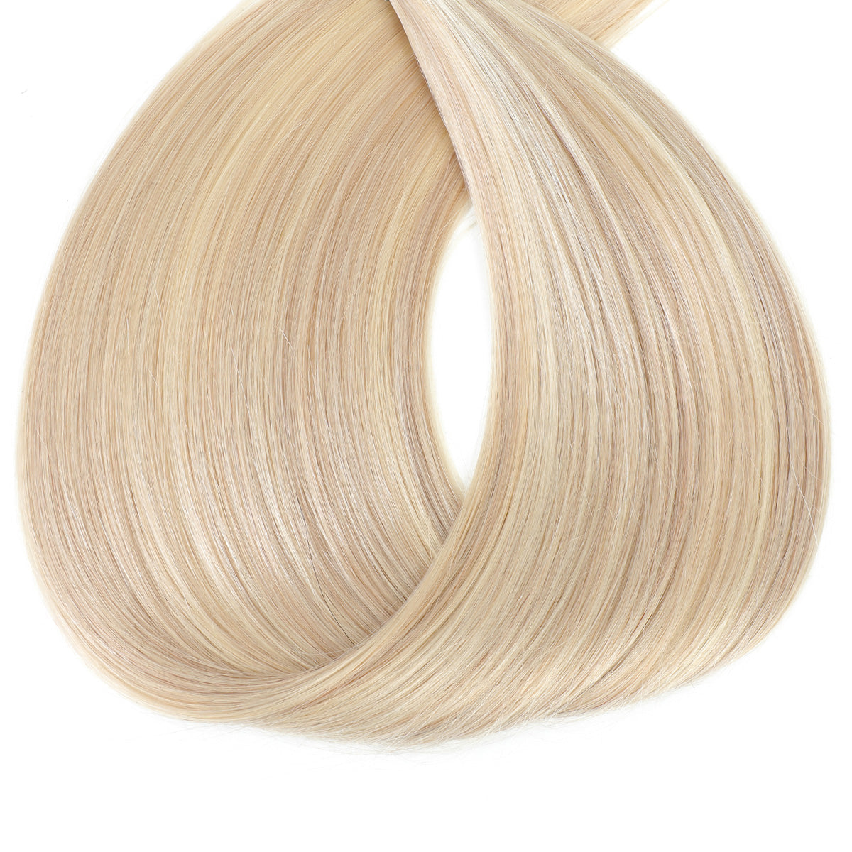 Weft Hair Extensions #18a/60 Ash Blonde and Platinum Mix 21"