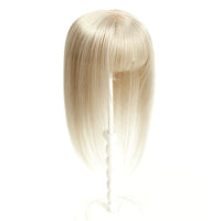 Blonde wig on a white background