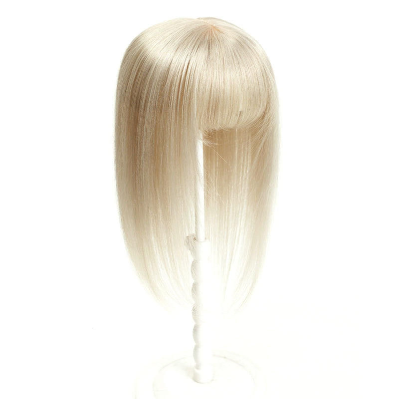 Blonde wig on a white background