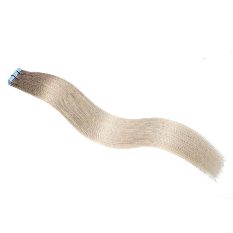 Tape Hair Extensions USA | Ash Brown Platinum Balayage