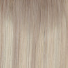 Close-up of light brown hair extensions