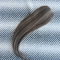 Clip In Volumiser Bangs Layers  12" #2c/8a Chocolate and Ash Brown Mix