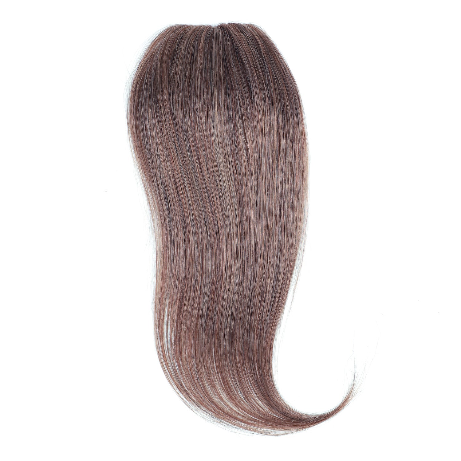Clip In Volumiser Bangs Layers - Invisible Seamless Topper 1 Pc 12" #8a Ash Brown