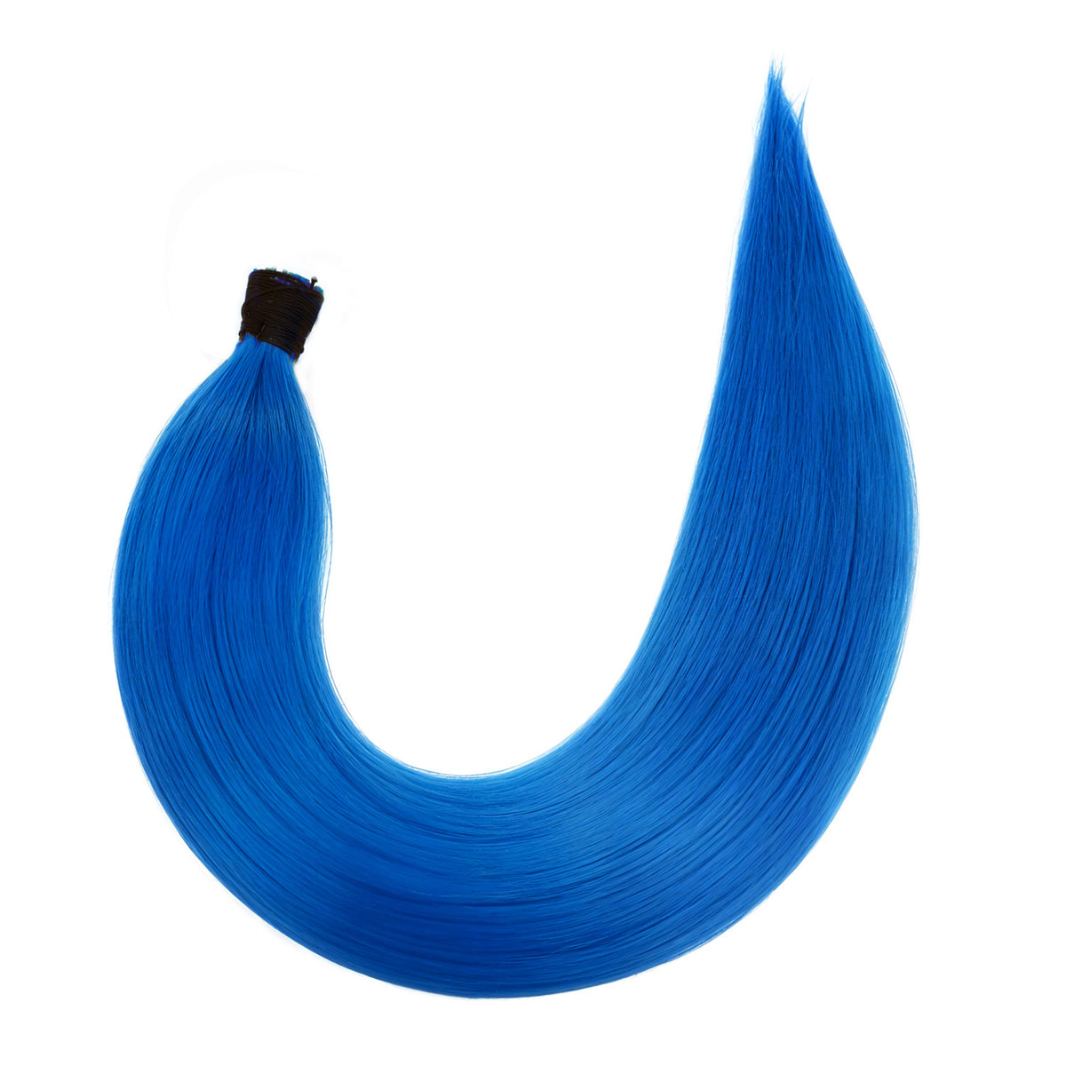 Blue Human Hair Extensions Natural 